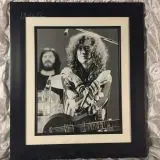 Jimmy Page  - Led Zeppelin - Physical Graffiti Tour - L.A. Forum March 25, 1975 - by Ed Finnell - FRAMED Authentic Concert Photos by Ed Finnell on 25"x 29"