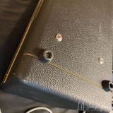 Blankenship Amp Head  in an Authentic  Signed Kerry Wright Headshell – In Black Tolex