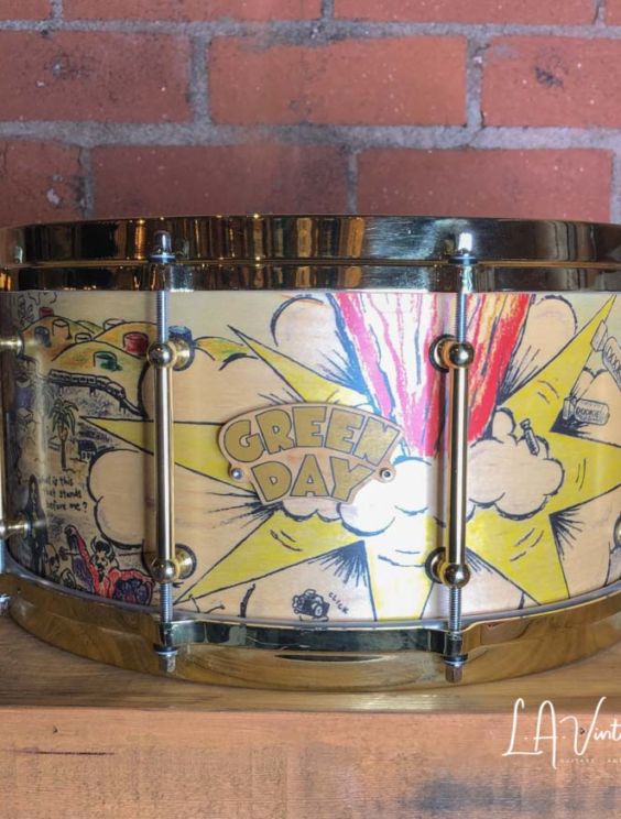 Sold Sjc 7x14 Tre Cool 20th Anniversary Dookie Snare Drum • La