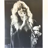 Stevie Nicks with Fleetwood Mac L.A. Forum 1975 – Authentic Concert Photo by Ed Finnell – B&W – White Matte  20″ x 24″