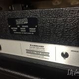 (SOLD) Benson Earhart  – Head & Cab in Black Tolex with LAVG ‘Ox Blood’ Grill Cloth