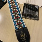 (SOLD) Ace Guitar Strap – Multi Colored ‘Mondrian’ Style Block Pattern