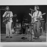 Loggins & Messina  Santa Monica Civic Auditorium 1975 – Authentic Concert Photo by Ed Finnell -B&W 20″x24″ White Matte