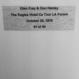 Glen Frey & Don Henley Hotel California Tour  1976 – Authentic Concert Photo by Ed Finnell  – White Matte  20″ x 24″