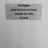 The Eagles Hotel California Tour 1976 – Authentic Concert Photo by Ed Finnell – B&W- White Matte 20″ x 24″