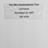 The Who – Quadrophenia Tour 1973 -Authentic Concert Photo by Ed Finnell  – B&W – White Matte 20″x24″