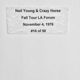 Neil Young & Crazy Horse – Fall Tour 1976 L.A. Forum – Authentic Concert Photo by Ed Finnell – B&W – White Matte 20″x24″