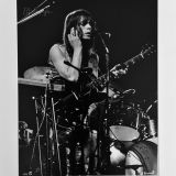 Steve Howe of YES Winter of 1972 L.A. Forum – Authentic Concert Photo by Ed Finnell  – B&W- White Matte 20″x24″