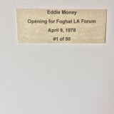 Ed Money Opening for Foghat 1978 – L.A. Forum – Authentic Concert Photo by Ed Finnell  – Color- White Matte 20″x24″