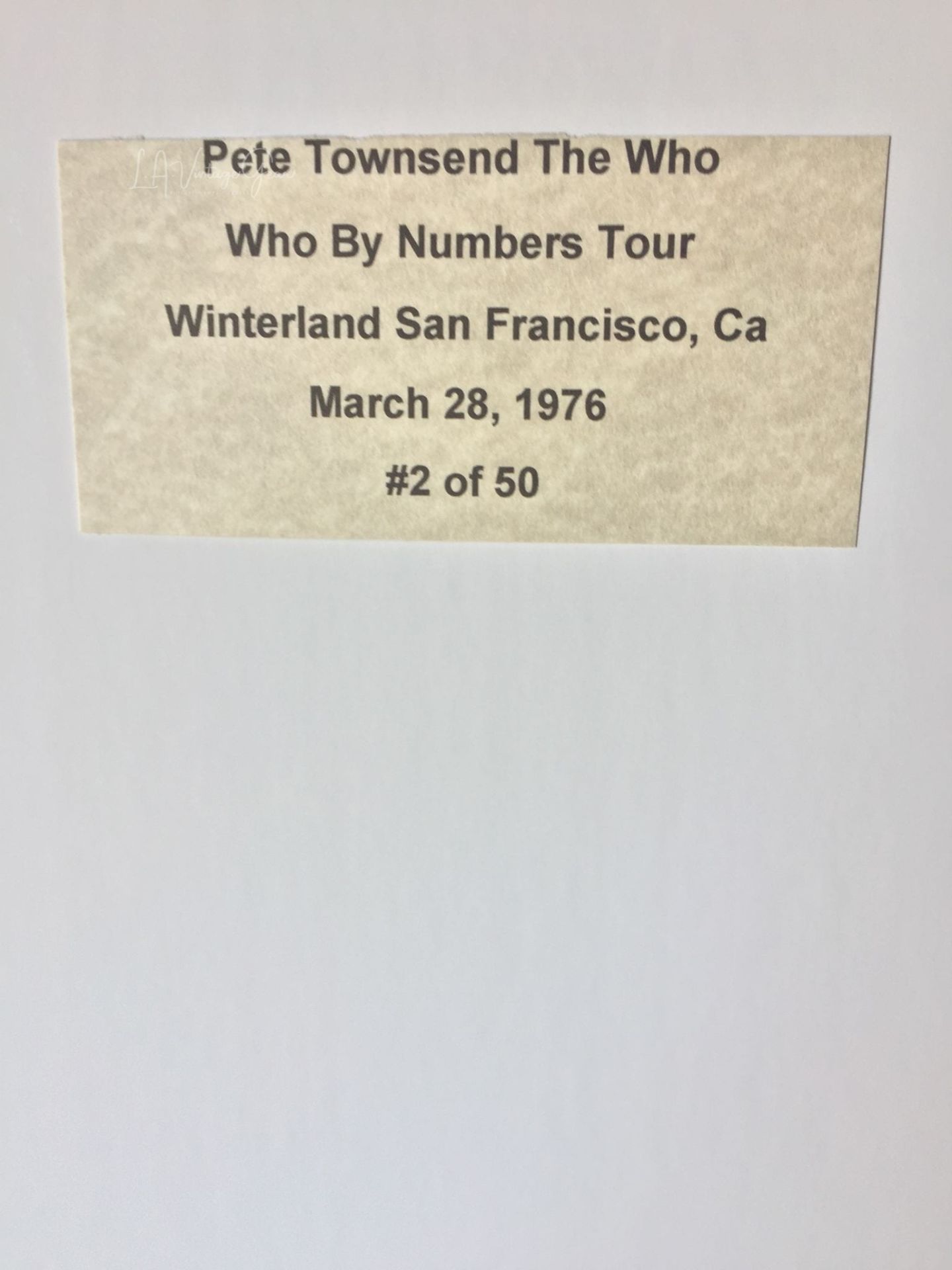 Pete Townsend - The Who By Numbers Tour 1976 - Authentic Concert