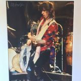 Keith Richards Stones Tour of The Americas L.A. Forum 1975-Authentic Concert Photo by Ed Finnell -White Matte 20″x24″