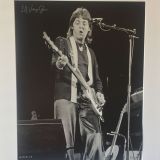 Paul McCartney Wings Over America Tour 1976 – Authentic Concert Photo by Ed Finnell  – B&W – White Matte 20″x24″