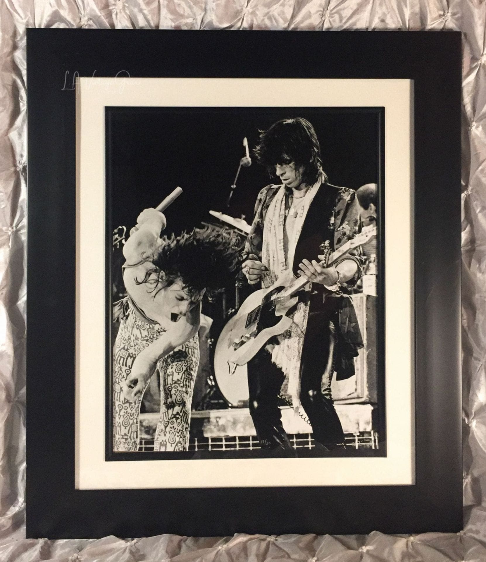 Mick & Keith - Stones Tour of The Americas 1975 - L.A. Forum - FRAMED ...