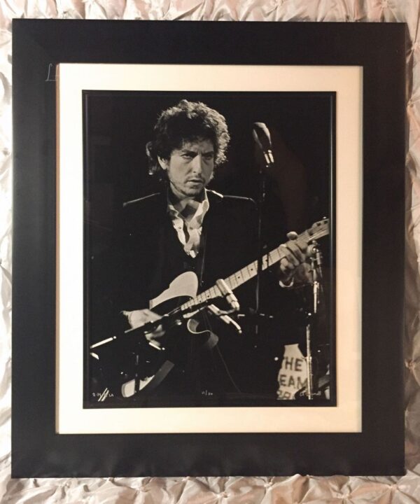 Bob Dylan & The Band Blood On The Tracks Tour 1974 - FRAMED Authentic Concert Photos by Ed Finnell on 25"x 29"