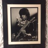 Keith Richards – Rolling Stones Tour of The Americas 1975 – FRAMED Authentic Concert Photos by Ed Finnell on 25″x 29″