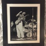 Pete Townsend – The Who By The Numbers Tour – Winterland Ballroom, San Francisco  March 28, 1976 – FRAMED Authentic Concert Photo by Ed Finnell on 25″x29″