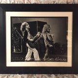 Jimmy Page & Robert Plant – Led Zeppelin Physical Graffiti Tour – Long Beach Arena March 12, 1975 – FRAMED Authentic Concert Photo by Ed Finnell on 25″x29″  