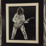 Jimmy Page  – Led Zeppelin Presence Tour – June 26, 1977 – FRAMED Authentic Concert Photo by Ed Finnell on 25″x29″