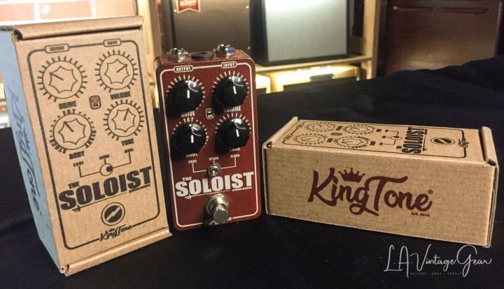 Kingtone/Jesse Davey Soloist Guitar Overdrive Pedal - In Red! • LA Vintage  Gear