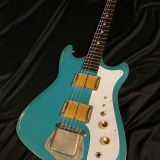 (SOLD) Ronin Mod Shop Electric Guitar – Double Cut “Silvertone” with 2x Gold Foil Pickups!