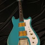 (SOLD) Ronin Mod Shop Electric Guitar – Double Cut “Silvertone” with 2x Gold Foil Pickups!