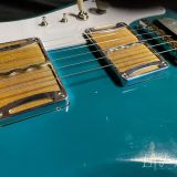 (SOLD) Ronin Mod Shop Electric Guitar – Double Cut “Silvertone” with 2x Gold Foil Pickups!