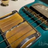 (SOLD) Ronin Mod Shop Electric Guitar – Double Cut “Silvertone” with 2x Gold Foil Pickups!