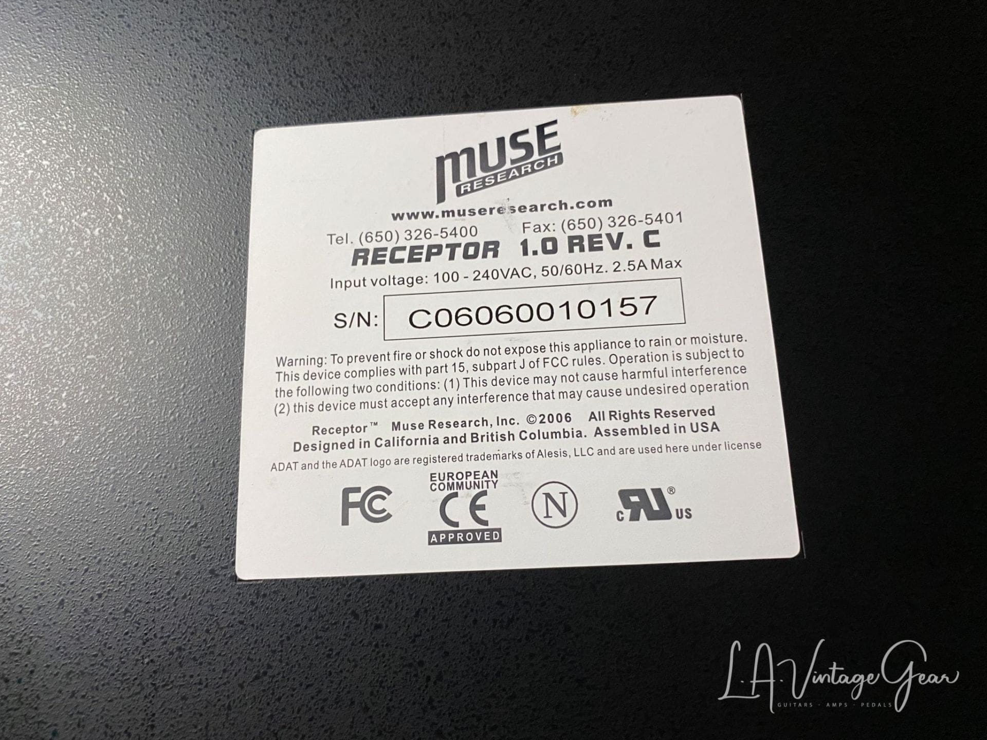 Muse Research Muse Research Receptor 1.0 REV.C VST Host Player Sampler  Synthesizer