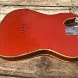 (SOLD) Danocaster Single Cut Electric Guitar w/Candy Apple Finish – Gold Foil Neck Pickup!