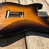 (SOLD) Danocaster 2 Tone Sunburst Double Cut Electric Guitar w/ Arcane Pups!