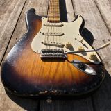 (SOLD) Danocaster 2 Tone Sunburst Double Cut Electric Guitar w/ Arcane Pups!