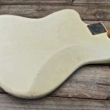 (SOLD) Danocaster “Oly White” Offset Electric Guitar with Large Block Inlays