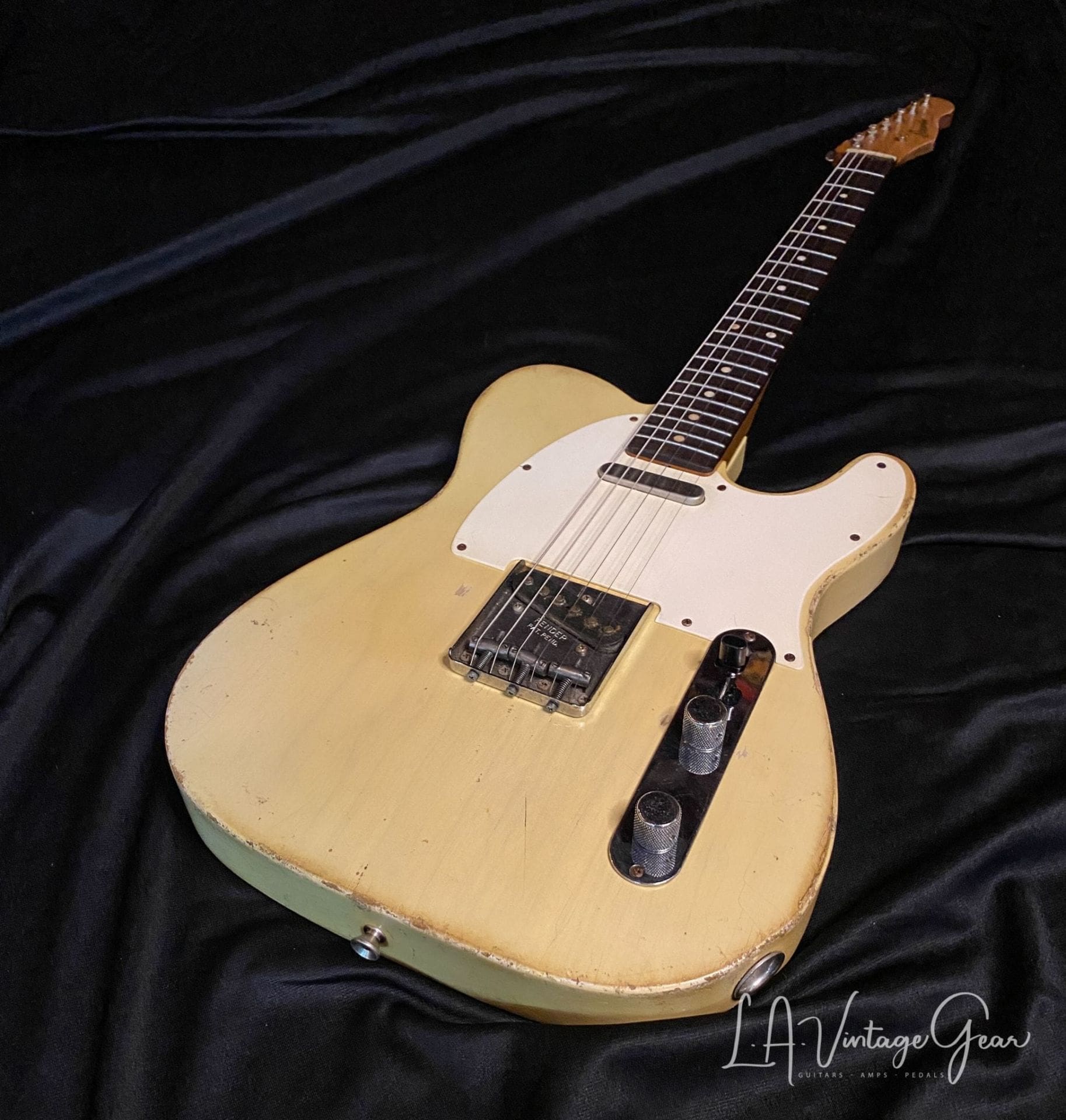 Danocaster Single Cut White Guard Blonde Electric Guitar • LA