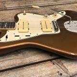 Danocaster Custom Gold/Aged Bronze Offset Electric Guitar