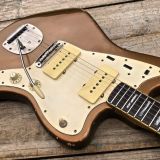 Danocaster Custom Gold/Aged Bronze Offset Electric Guitar