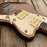 Danocaster Custom Gold/Aged Bronze Offset Electric Guitar