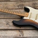 Danocaster 2 Tone Double Cut Electric Guitar – V Neck!