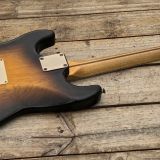 Danocaster 2 Tone Double Cut Electric Guitar – V Neck!