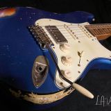 Xotic S-Style Electric Guitar XSC-2 in Lake Placid Blue over a 3T ‘Burst #1915