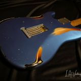 Xotic S-Style Electric Guitar XSC-2 in Lake Placid Blue over a 3T ‘Burst #1915