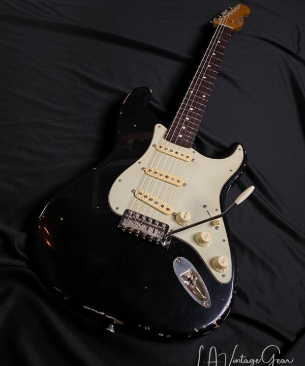 K-Line Springfield '64 S-Style  Electric Guitar in Black Nitro