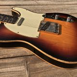 Danocaster Double Bound Single Cut Sunburst Electric Guitar – 2 Piece Ash & Dano Budz 2.0 Pickups