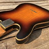 Danocaster Double Bound Single Cut Sunburst Electric Guitar – 2 Piece Ash & Dano Budz 2.0 Pickups