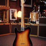 Danocaster Double Bound Single Cut Electric Guitar with Maple Neck – Sunburst Finish!