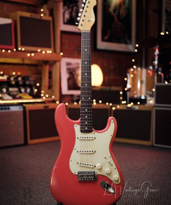 K-Line Springfield S-Style Electric Guitar - In Fiesta Red - Great Guitar - Brand New