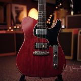 Shabat ‘Lion Special’ T-Style Electric Guitar – Cherry Mahogany Finish!