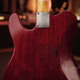 Shabat ‘Lion Special’ T-Style Electric Guitar – Cherry Mahogany Finish!