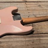 Danocaster Double Cut S Style  – Shell Pink Finish & Alder Body  –  Get your John Mayer On !