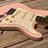 Danocaster Double Cut S Style  – Shell Pink Finish & Alder Body  –  Get your John Mayer On !