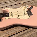 Danocaster Double Cut S Style  – Shell Pink Finish & Alder Body  –  Get your John Mayer On !